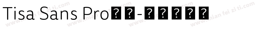 Tisa Sans Pro字体字体转换